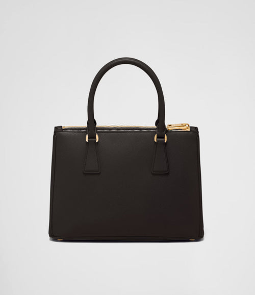 Prada Double média em couro Saffiano