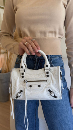 BALENCIAGA LE CITY MINI BRANCA
