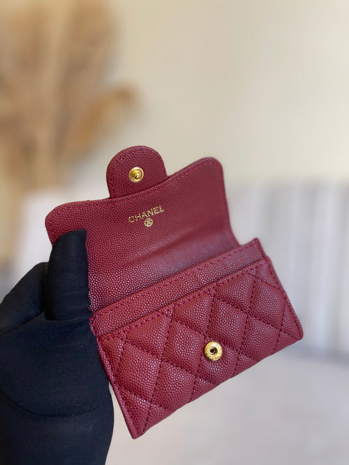 porta-cartões/carteira pequena Chanel Classic Flap