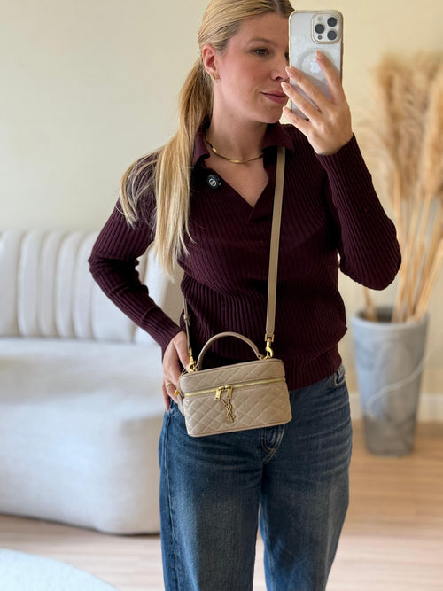 BOLSA GABY VANITY BOLSA DE COURO MATELASSÊ