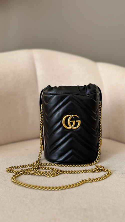 GG MARMONT MINI BUCKET BAG