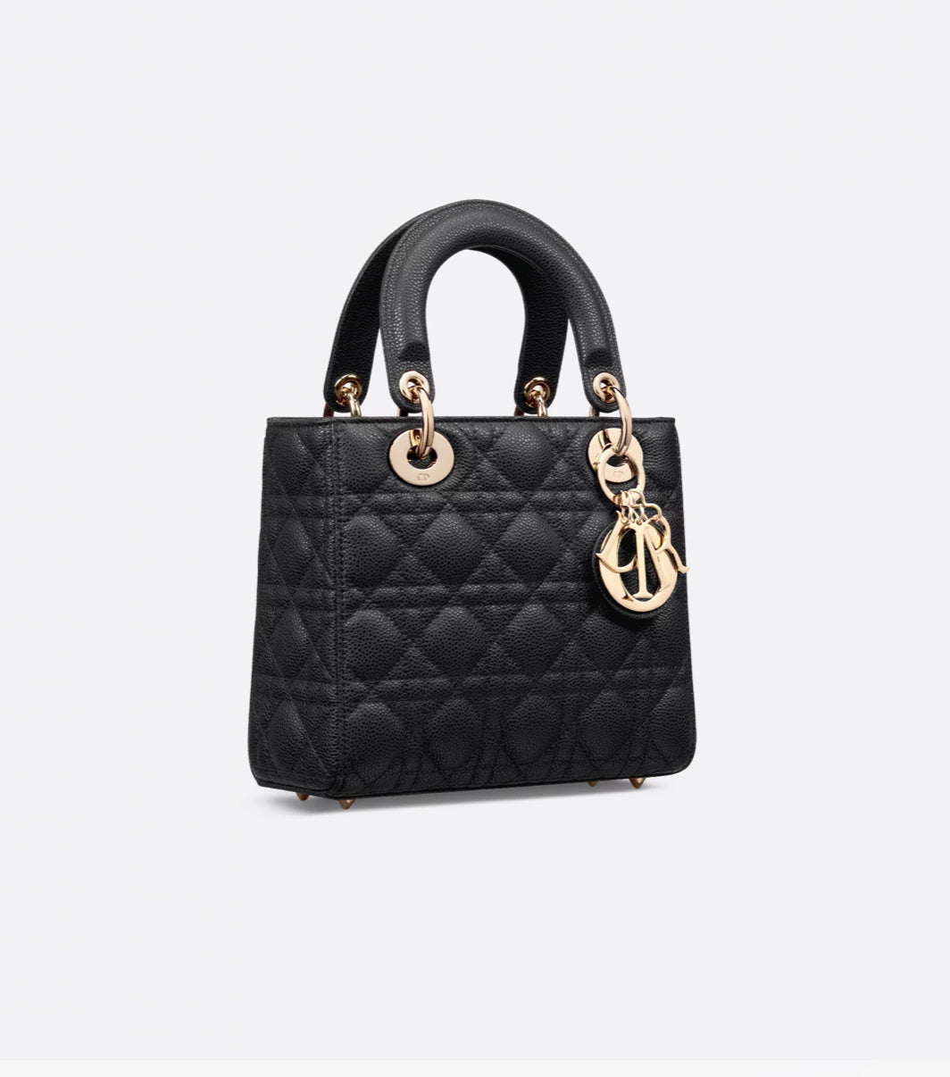 Lady Dior pequena Preta