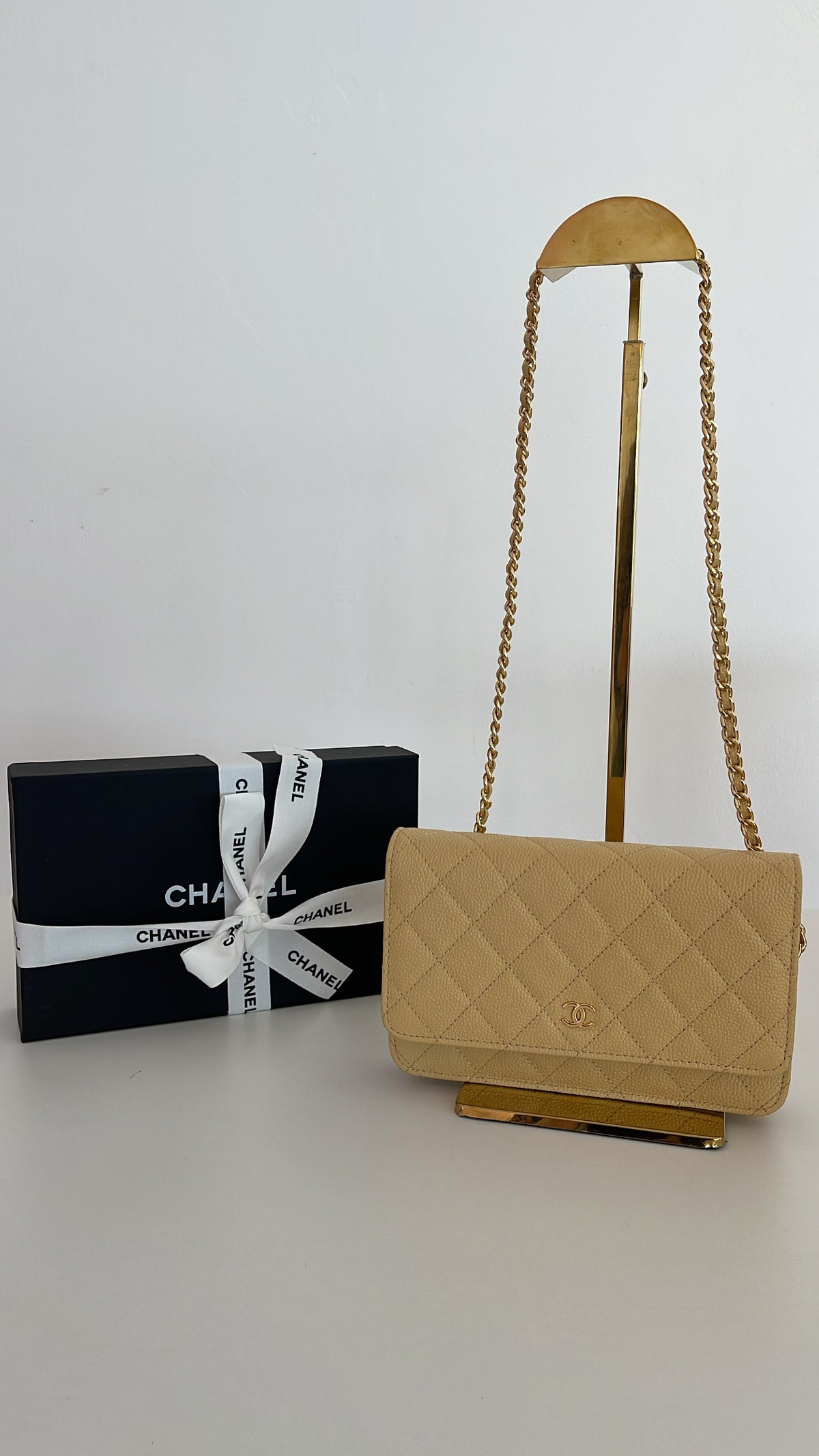 Bolsa chanel woc - Bege classica