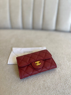 porta-cartões/carteira pequena Chanel Classic Flap