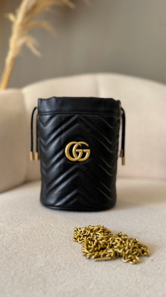 GG MARMONT MINI BUCKET BAG