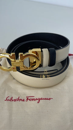 Cinto Gancini dupla face | Ferragamo