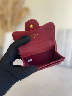 porta-cartões/carteira pequena Chanel Classic Flap