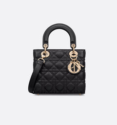 Lady Dior pequena Preta