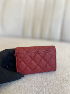 porta-cartões/carteira pequena Chanel Classic Flap