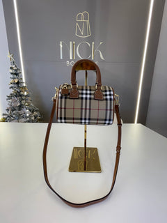 Burberry bolsa Baú em Xadrez Check - Mini