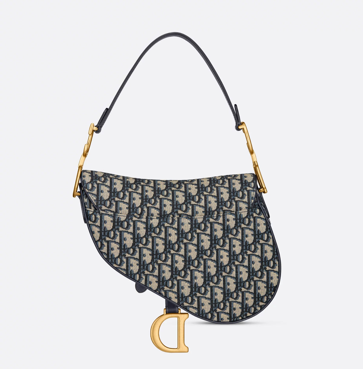 Bolsa Saddle em Jacquard Dior