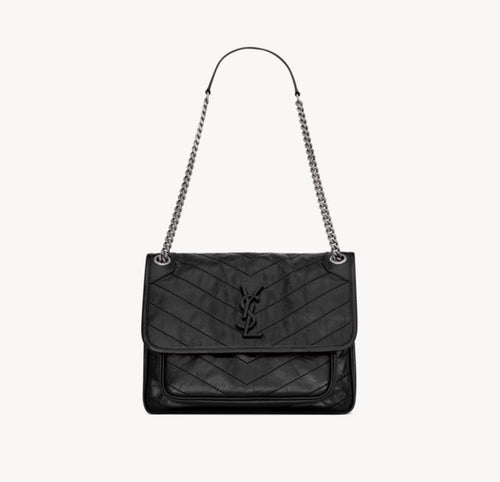 Niki Media em Couro Vintage