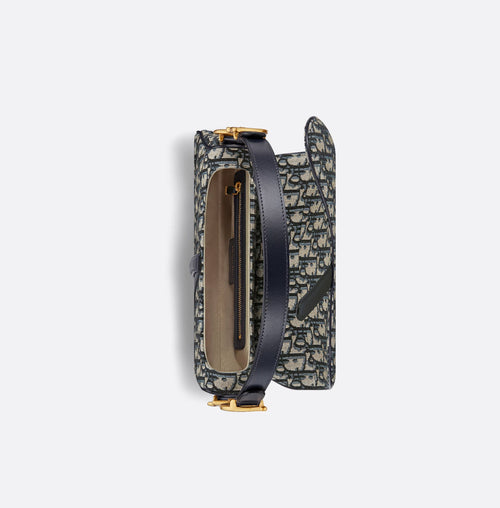 Bolsa Saddle em Jacquard Dior