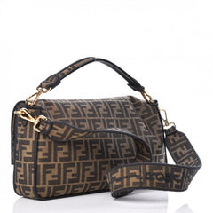 Fendi Baguete Jacquard FF marrom