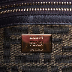 Fendi Baguete Jacquard FF marrom