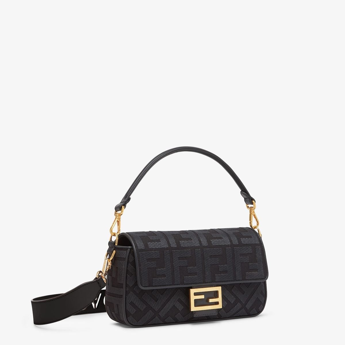 Fendi Baguete Jacquard FF marrom