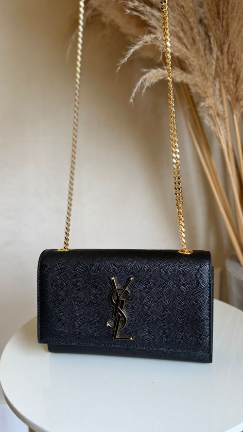 YSL KATE PEQUENA COURO GRANULADO