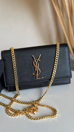 YSL KATE PEQUENA COURO GRANULADO