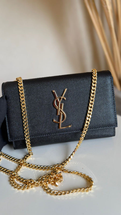 YSL KATE PEQUENA COURO GRANULADO